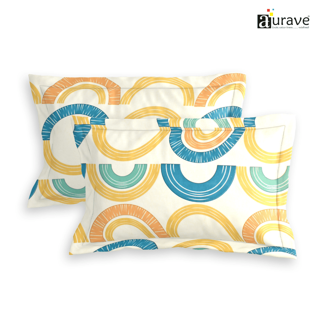 Printed Floral Set of 2 Pcs Pillow Cover - Multicolor