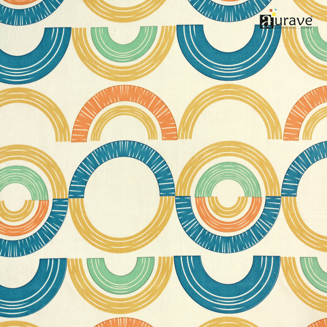 Close up View Printed Floral Design 