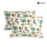 Printed Floral Set of 2 Pcs Pillow Cover - Multicolor