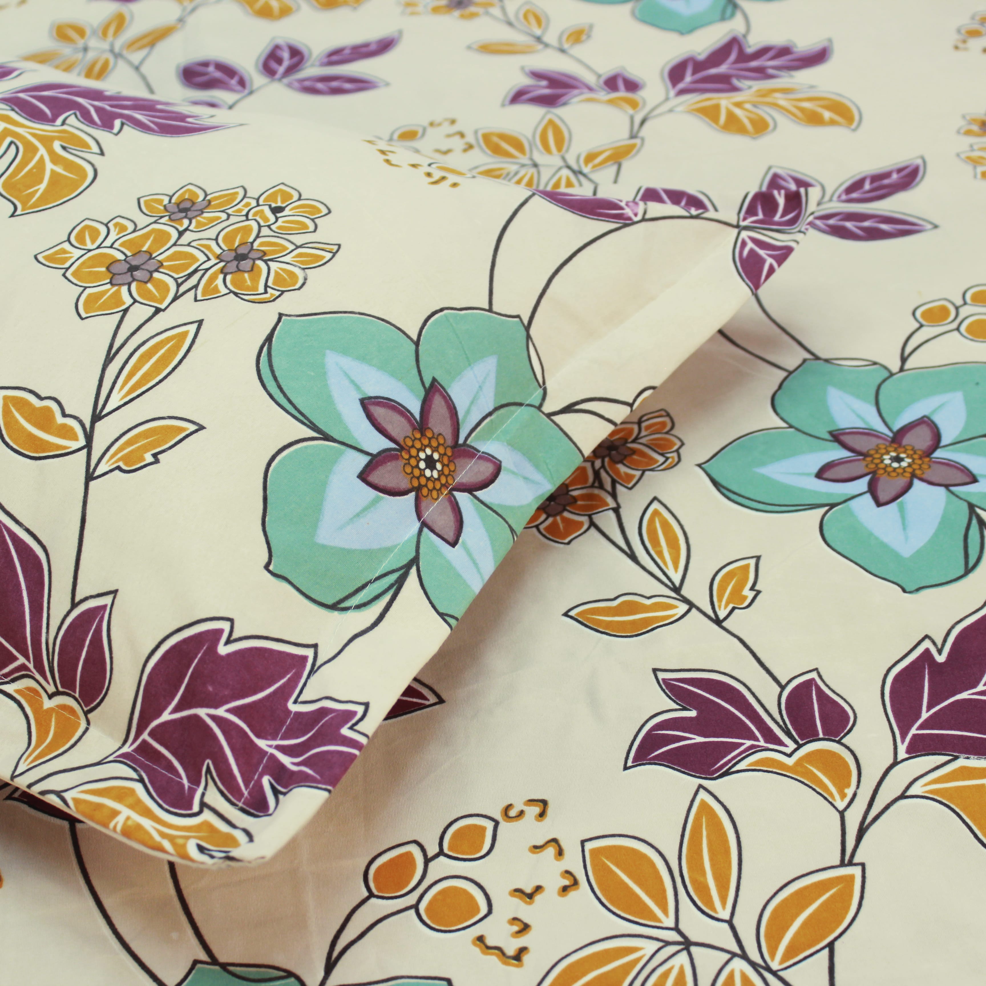 Close-up of floral-patterned