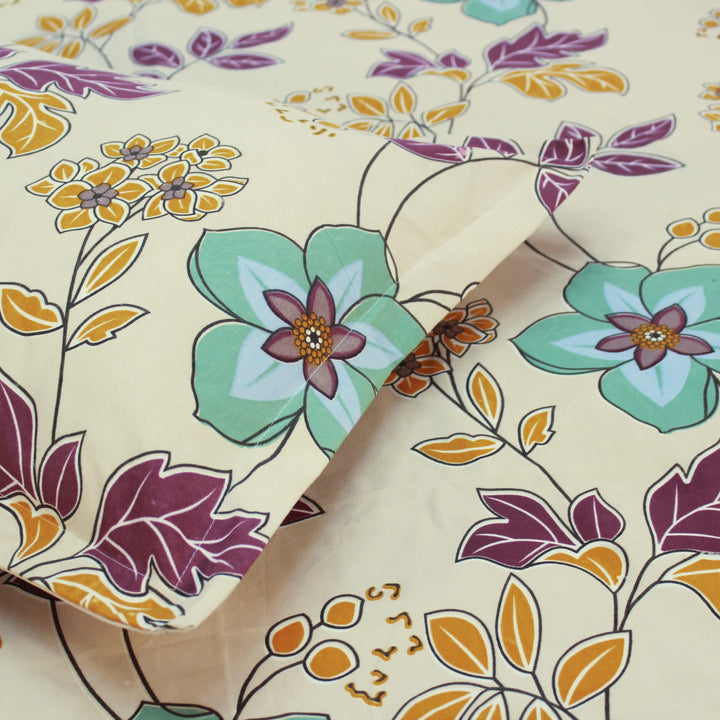 Close-up of floral-patterned