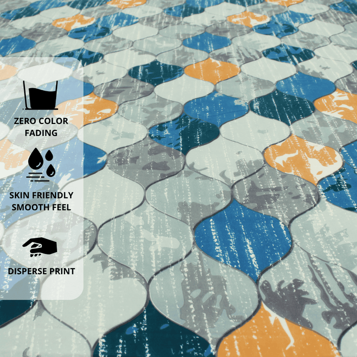 Geometric Multicolor Bedsheet Design