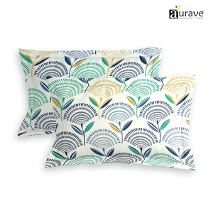 Printed Floral Set of 2 Pcs Pillow Cover - Multicolor