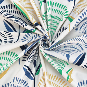 Rolled-up with Floral  multicolor bedsheet design