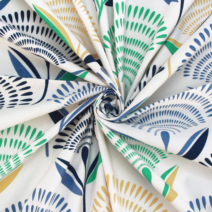 Rolled-up with Floral  multicolor bedsheet design