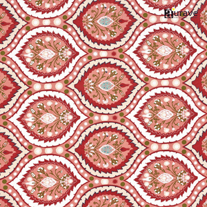 Full View Aurave printed floral pattern on soft cotton fabric
