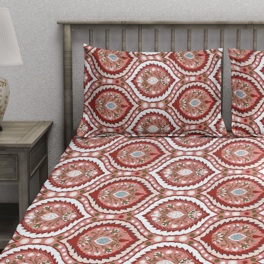 bedsheet and pillow cover matching colour