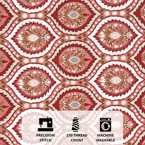 damask pattern cotton fabric for bedsheets