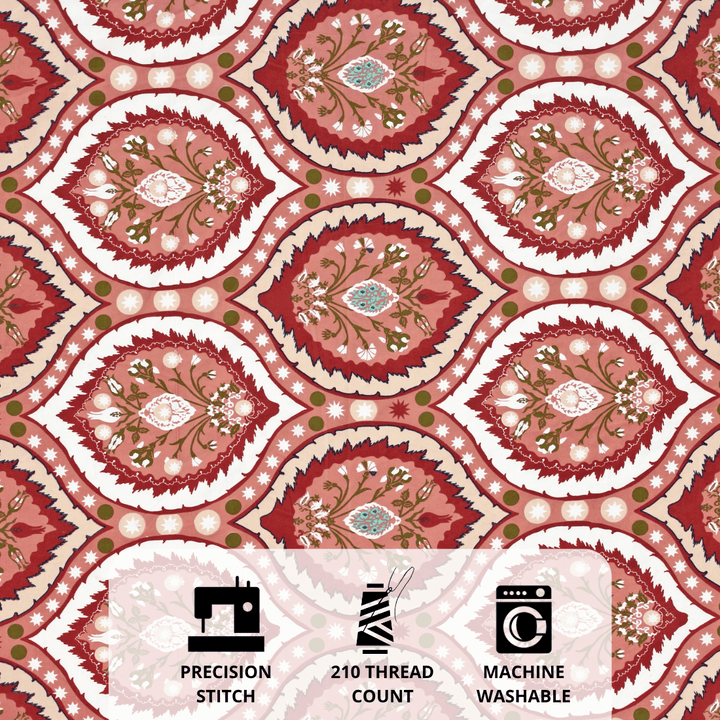 damask pattern cotton fabric for bedsheets