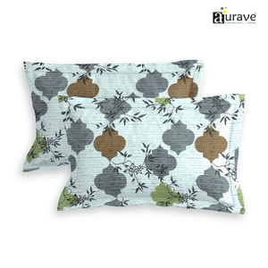 Printed Floral Set of 2 Pcs Pillow Cover - Multicolor
