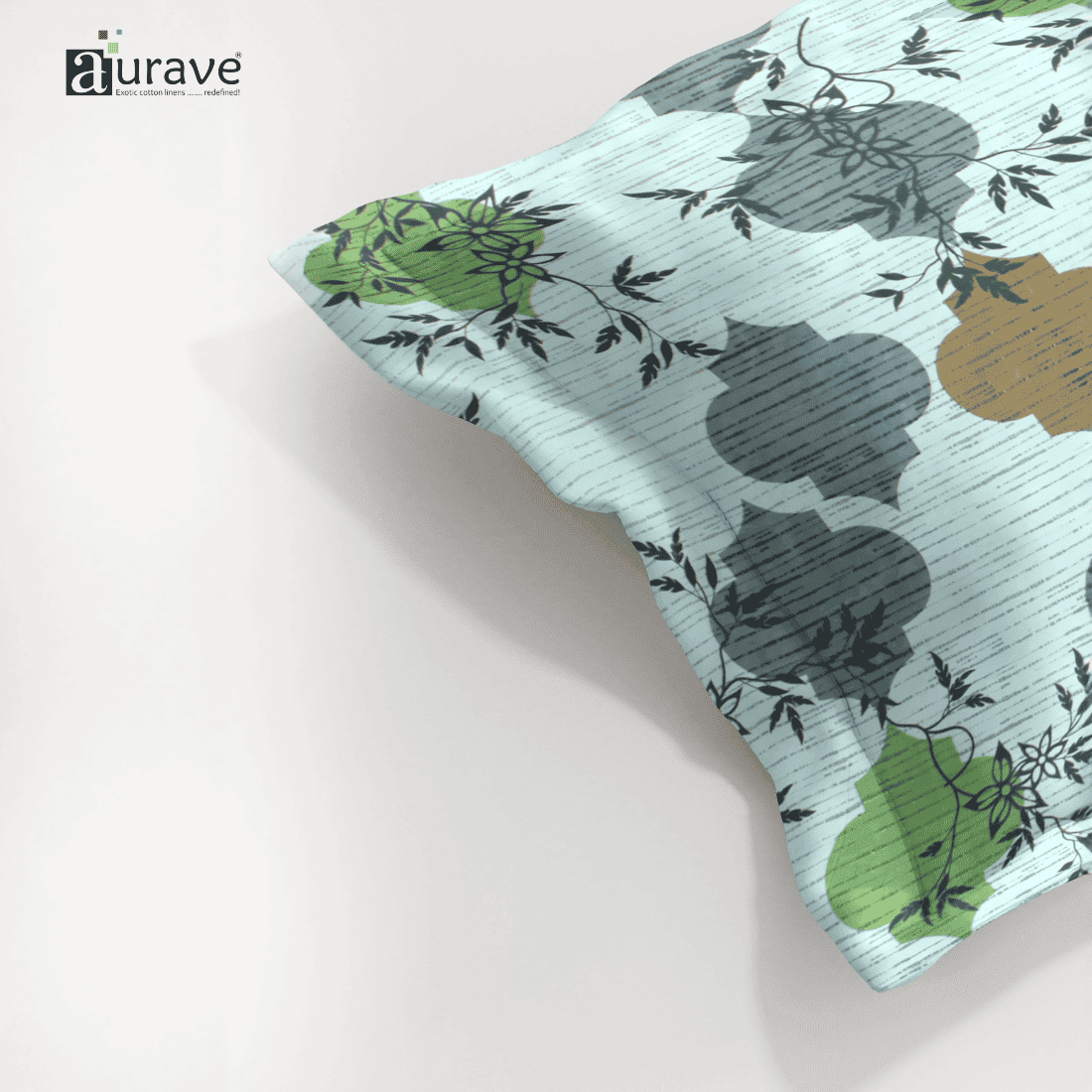 Printed Floral Pillow Cover - Multicolor
