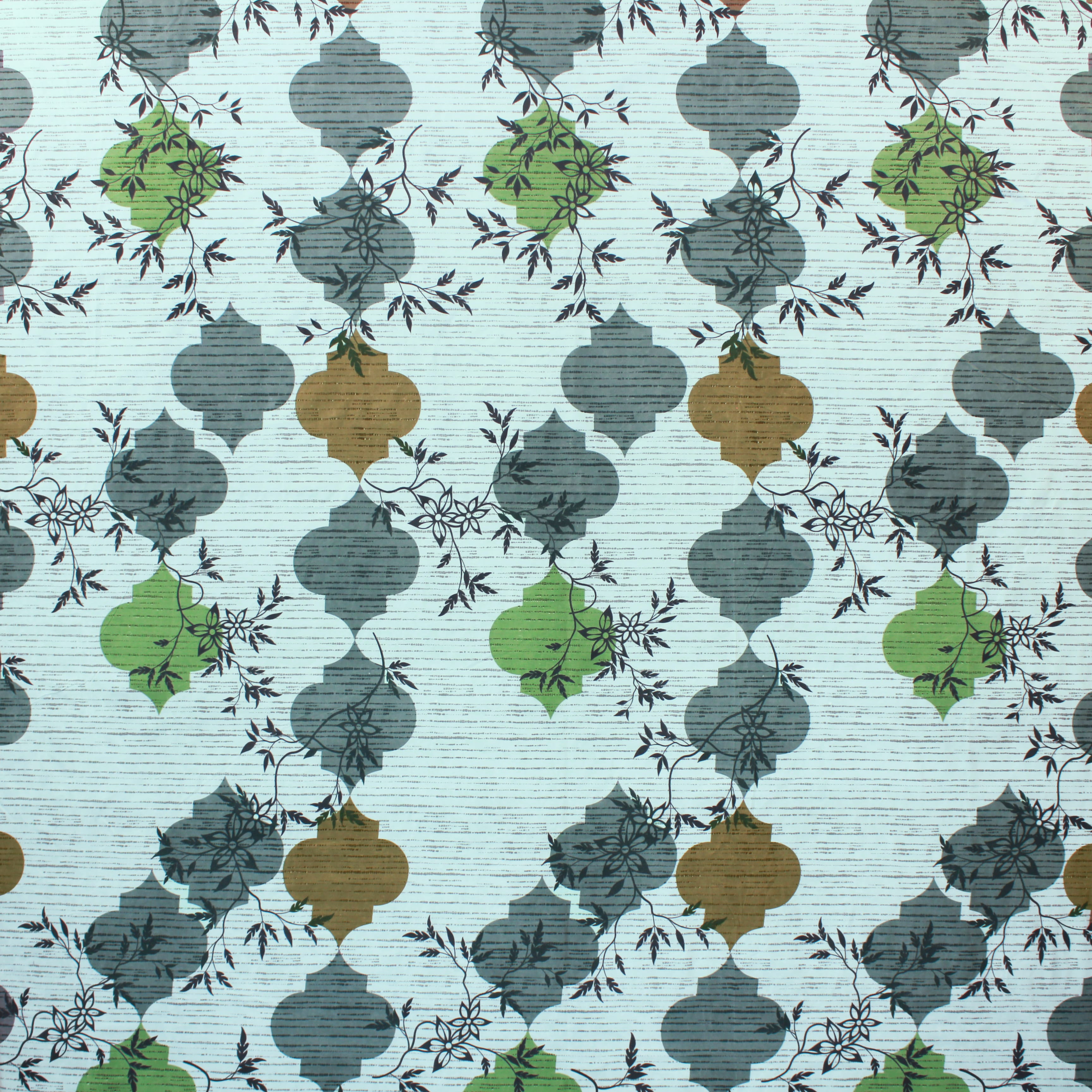 Full view of geometric bedsheet
