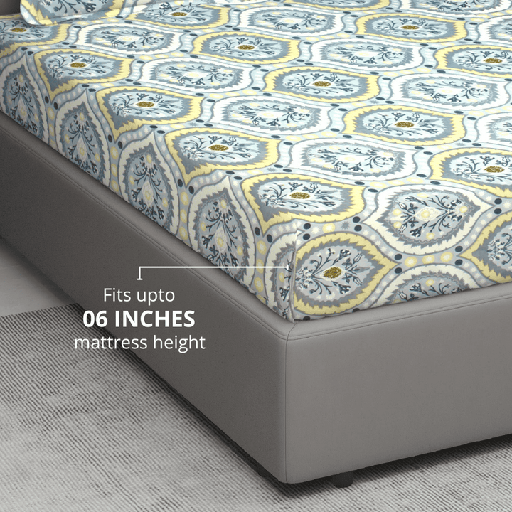 Cotton blend fitted bedsheet