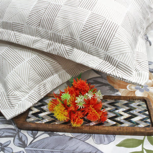 Floral Cotton Fitted Bedsheet(300 TC) -Multicolor online in India