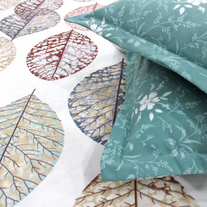 Floral Cotton Fitted Bedsheet(300 TC) -Multicolor online in India