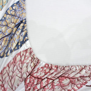 Floral Cotton Fitted Bedsheet(300 TC) -Multicolor online in India