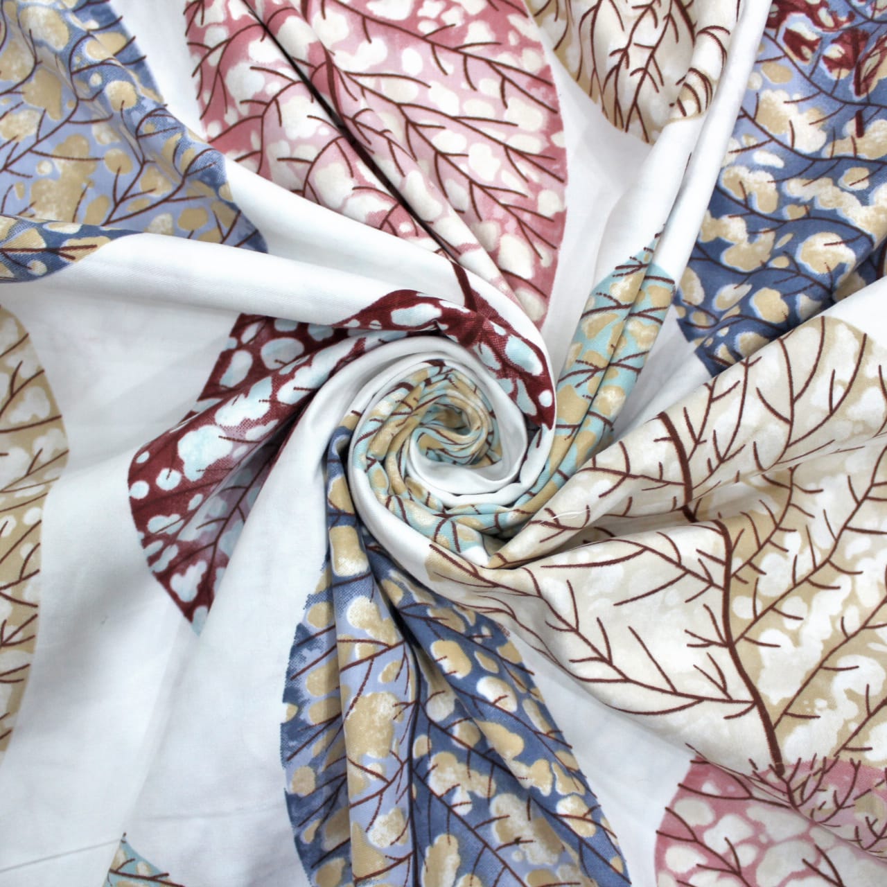 Floral Cotton Flat Bedsheet(300 TC) -Multicolor online in India