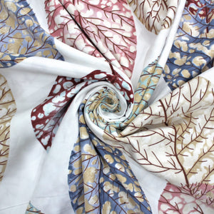 Floral Cotton Flat Bedsheet(300 TC) -Multicolor online in India