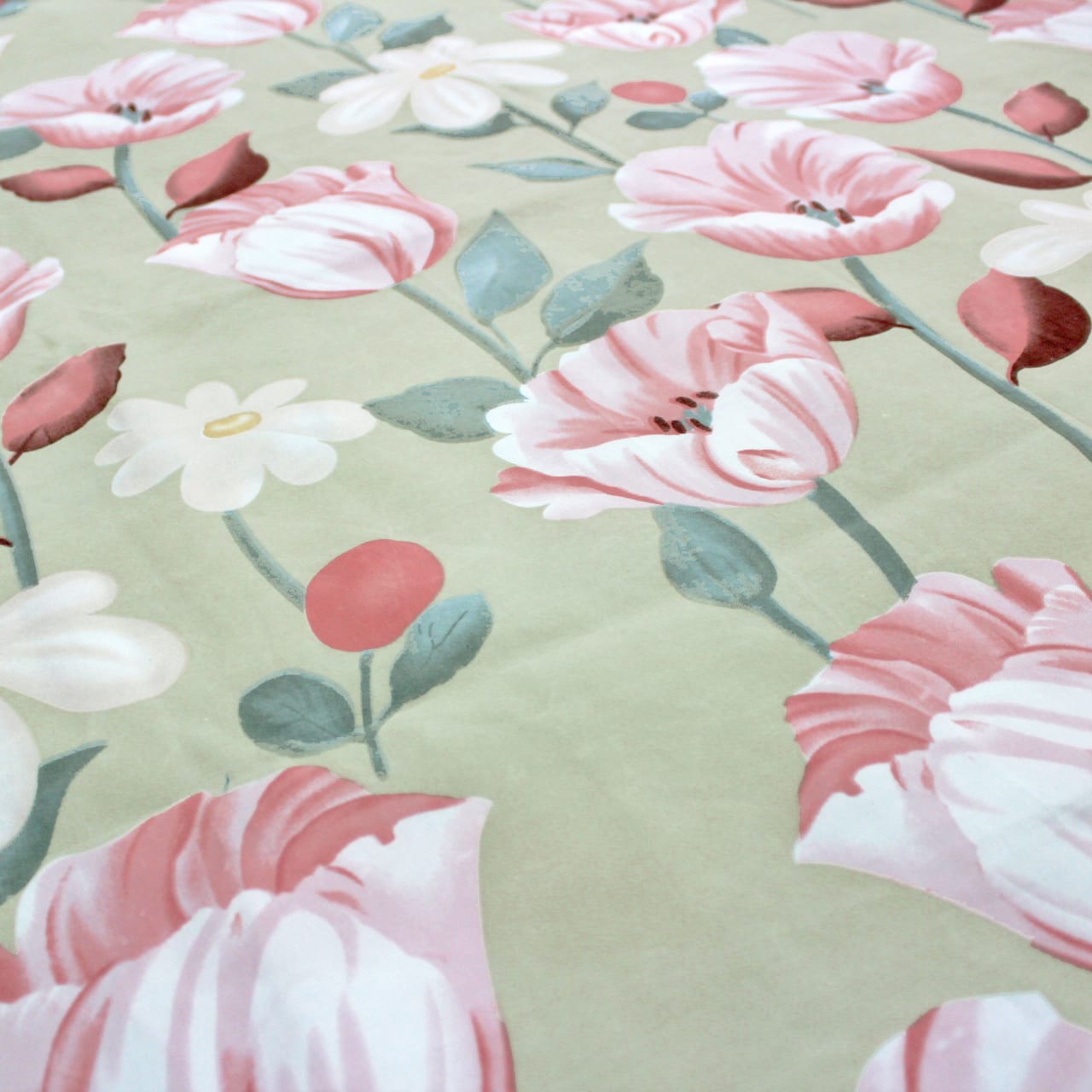 Soft Cotton Print 300 TC Fitted Bedsheet In Multicolor At Best Prices