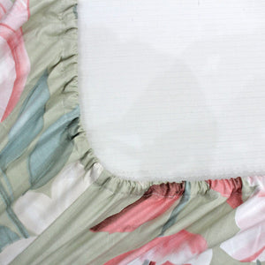 Soft Cotton Print 300 TC Fitted Bedsheet In Multicolor At Best Prices