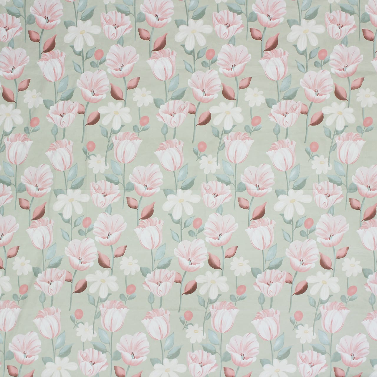 Soft Cotton Print 300 TC Fitted Bedsheet In Multicolor At Best Prices