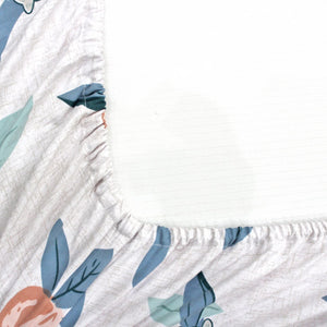 Floral Cotton Flat Bedsheet(300 TC) -Multicolor online in India