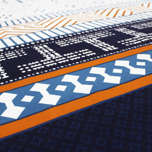 Geometrical Cotton Fitted Bedsheet(300 TC) -Multicolor online in India