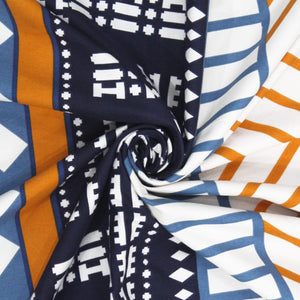 Geometrical Cotton Fitted Bedsheet(300 TC) -Multicolor online in India