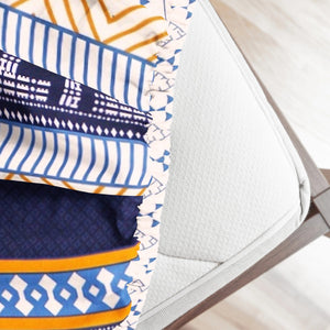 Geometrical Cotton Fitted Bedsheet(300 TC) -Multicolor online in India