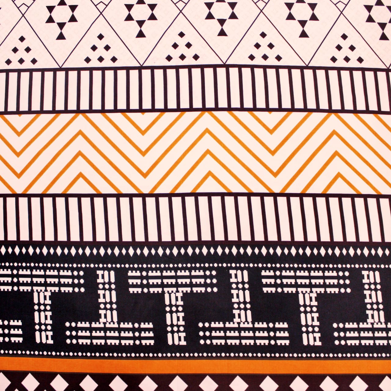 Geometrical Cotton Fitted Bedsheet(300 TC) -Multicolor online in India