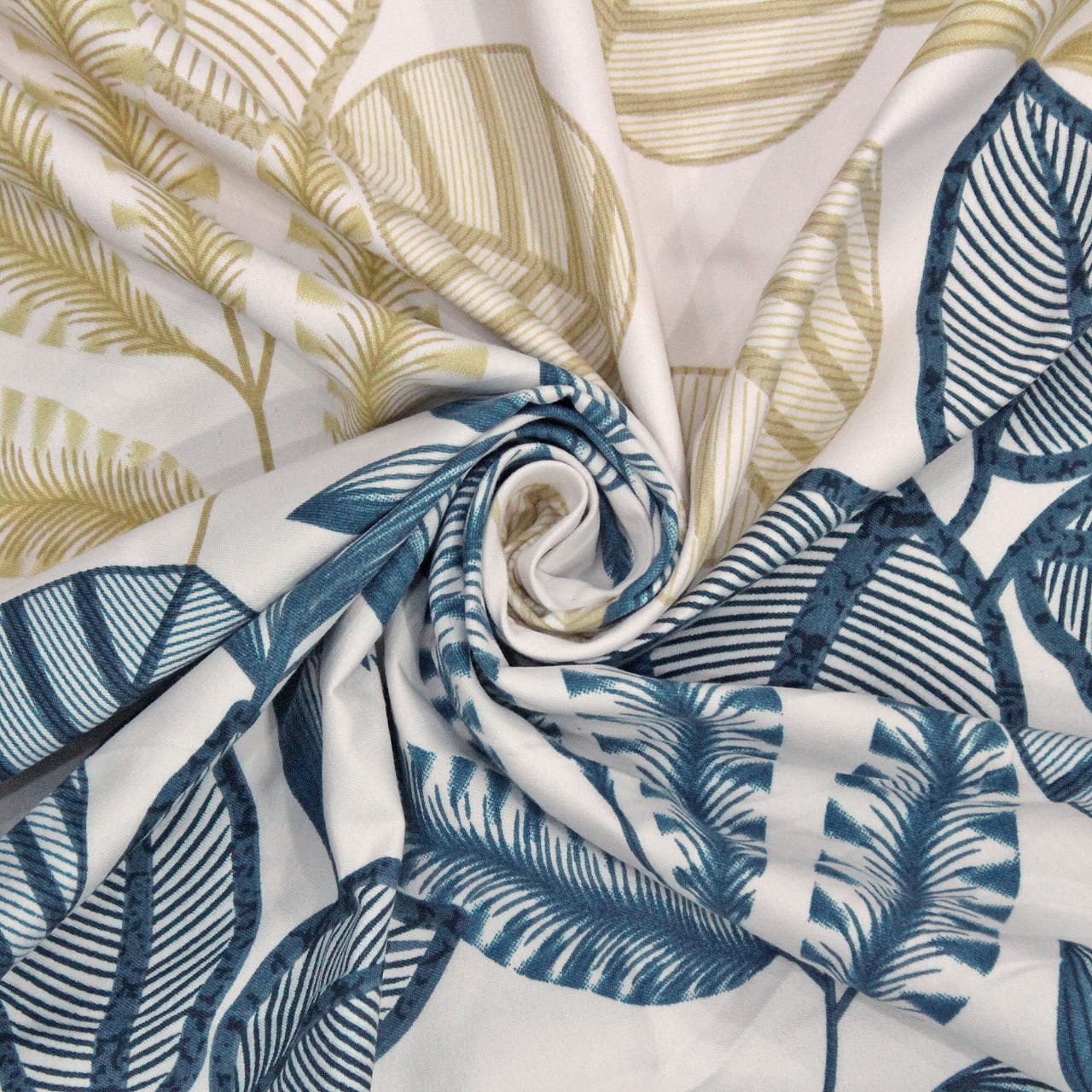 Floral Cotton Fitted Bedsheet(300 TC) -Multicolor online in India