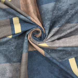 Geometrical Cotton Fitted Bedsheet(300 TC) -Multicolor online in India