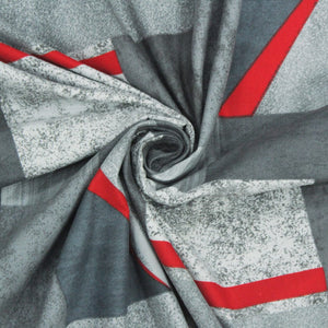 Geometrical Cotton Fitted Bedsheet(300 TC) -Multicolor online in India 