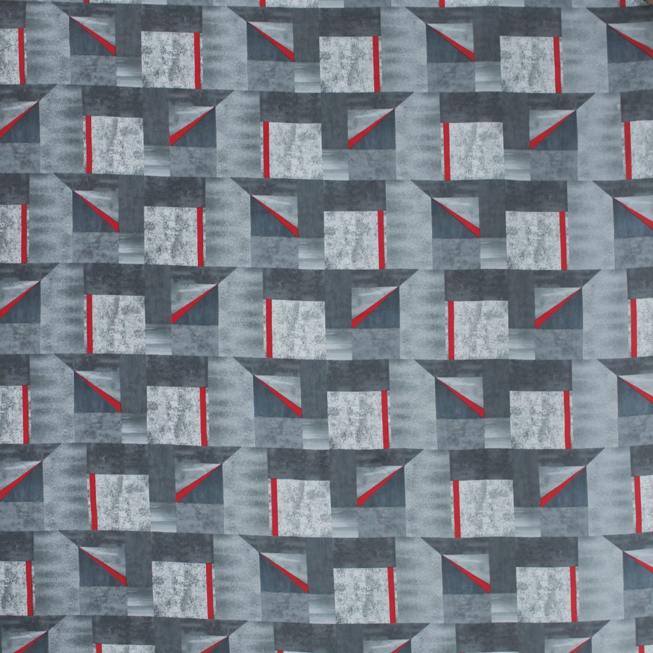 Geometrical Cotton Fitted Bedsheet(300 TC) -Multicolor online in India 