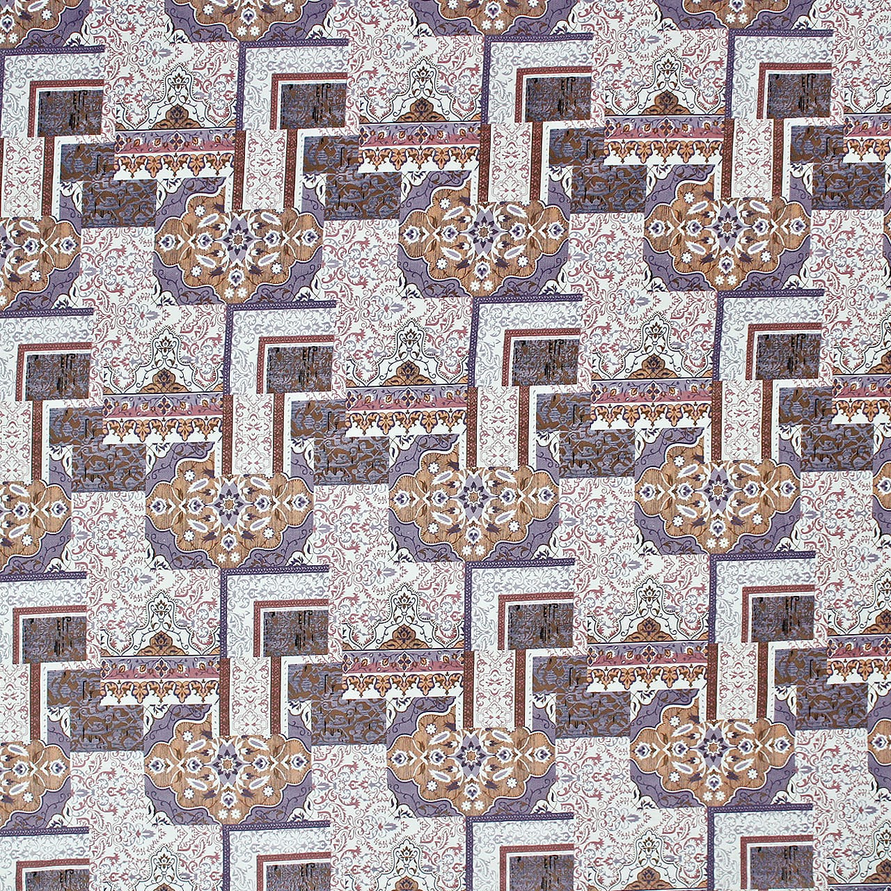 Abstract Cotton Fitted Bedsheet(300 TC) -Multicolor online in India