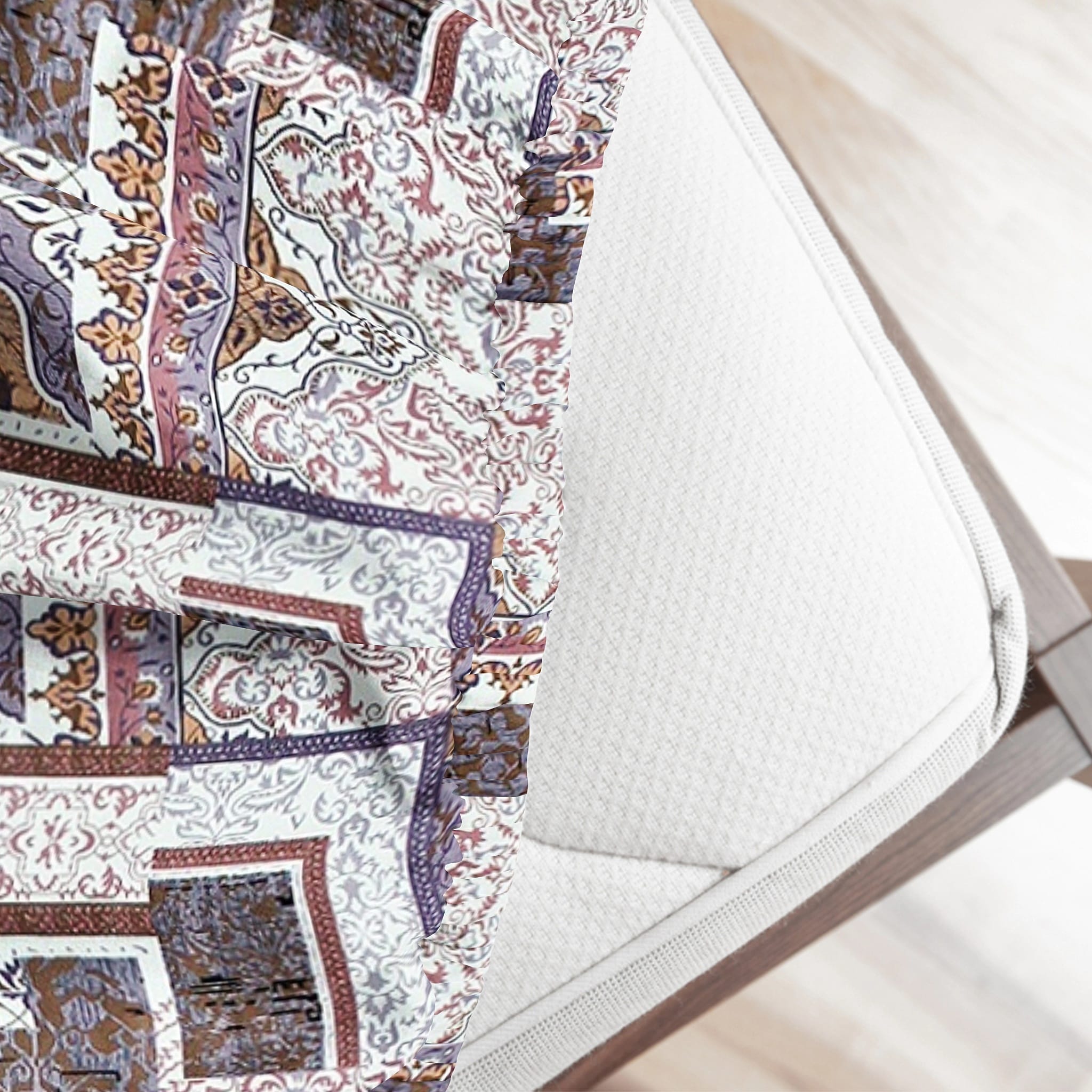 Abstract Cotton Fitted Bedsheet(300 TC) -Multicolor online in India