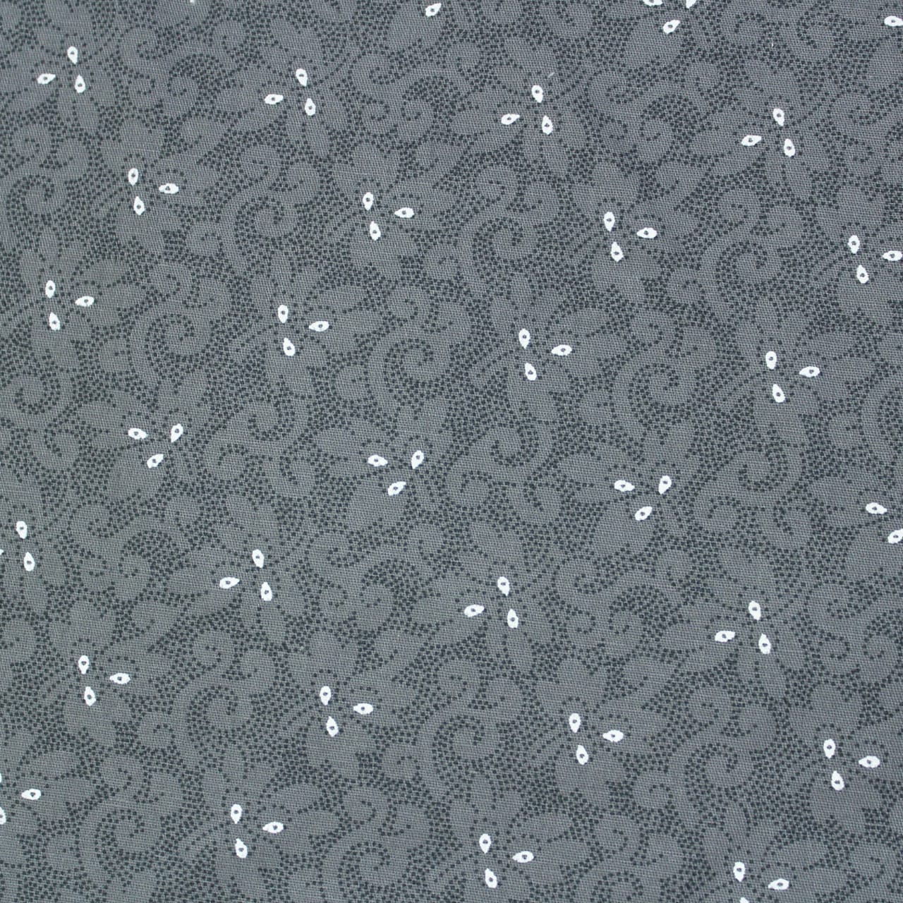 Pearl Texture Floral Print 300TC Cotton Dohar Comforter In Grey At Best Prices