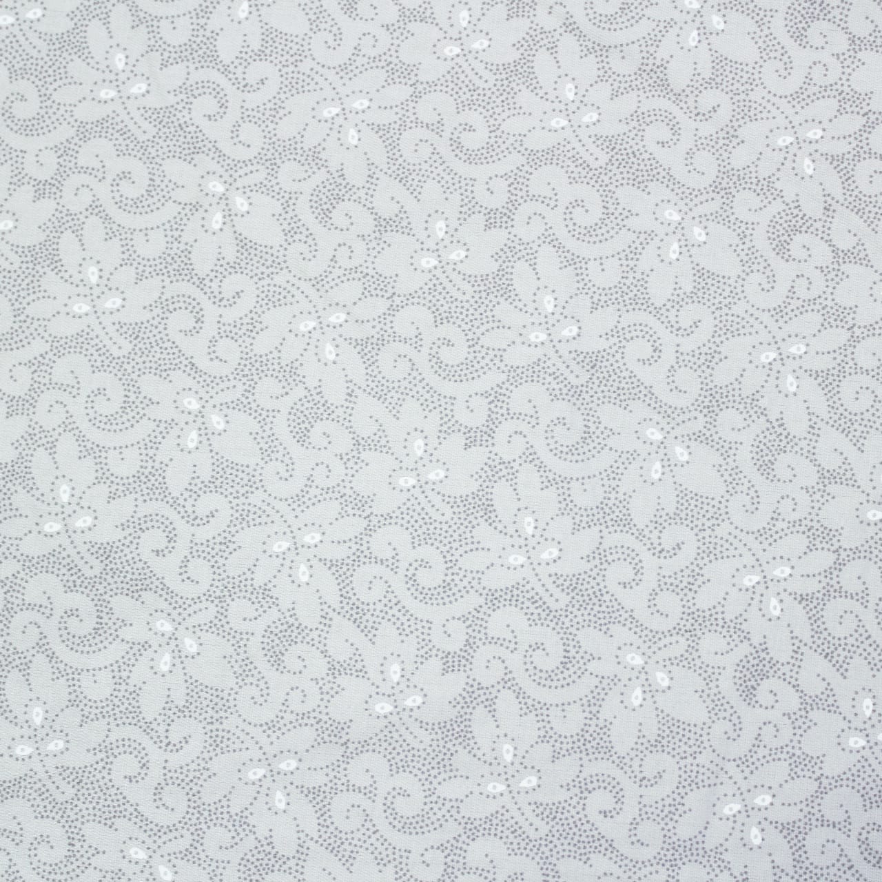 Pearl Texture Floral Print 300TC Cotton Dohar Comforter In Grey At Best Prices