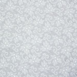 Pearl Texture Floral Print 300TC Cotton Dohar Comforter In Grey At Best Prices