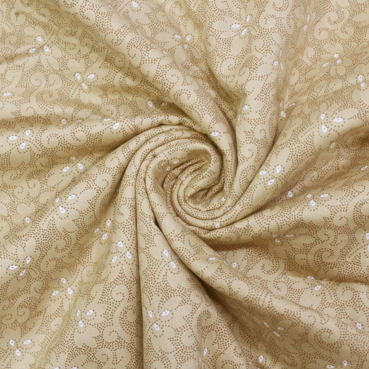 Pearl Texture Floral Print 300TC Cotton Dohar Comforter In Gold At Best Prices