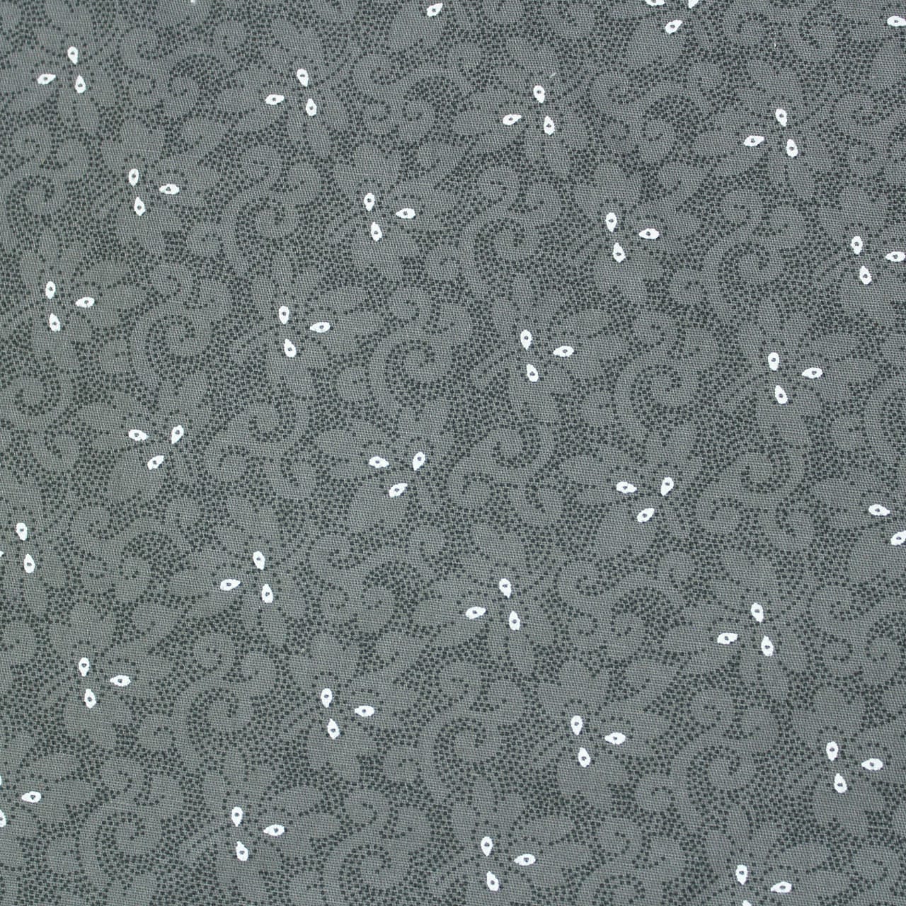 Pearl Texture Floral Print 300TC Cotton Dohar Comforter In Silver At Best Prices