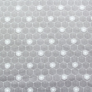 Pearl Texture Geometrical Print 300TC Cotton Dohar Comforter In Silver At Best Prices