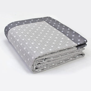 Pearl Texture Geometrical Print 300TC Cotton Dohar Comforter In Silver At Best Prices