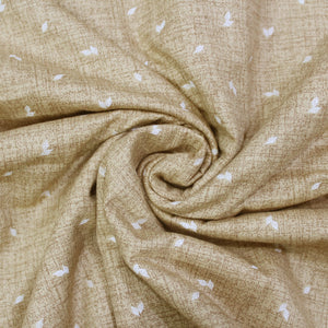 Pearl Texture Floral Print 300TC Cotton Dohar Comforter In Gold At Best Prices