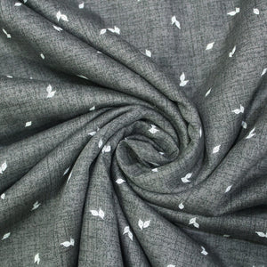 Pearl Texture Floral Print 300TC Cotton Dohar Comforter In Grey At Best Prices
