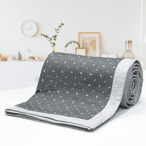 Pearl Texture Floral Print 300TC Cotton Dohar Comforter In Grey At Best Prices