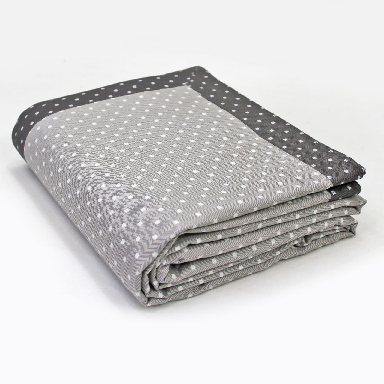 Pearl Texture Floral Print 300TC Cotton Dohar Comforter In Silver At Best Prices
