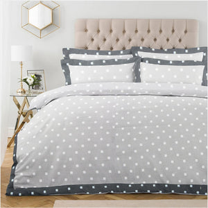 Pearl Texture Floral Print 300TC Cotton Dohar Comforter In Silver At Best Prices