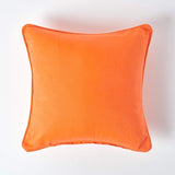 Plain Cotton Decorative Cushion Cover 1 Pc in Orange online at best prices