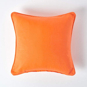 Plain Cotton Decorative Cushion Cover 1 Pc in Orange online at best prices
